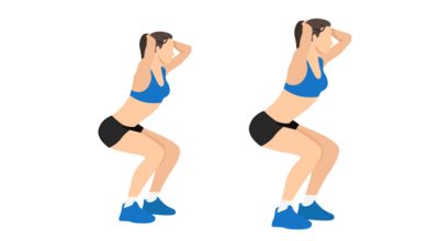 Prisoner squat exercise