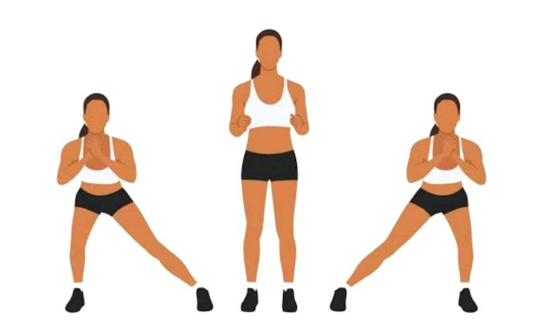Side lunges exercise