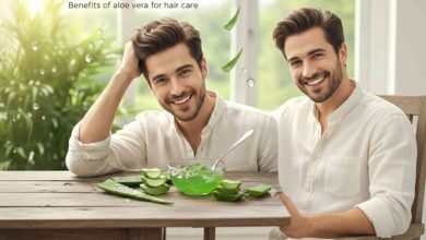 Aloe Vera gel for hair